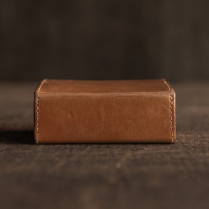 Mid Tan Small Leather Stud Box