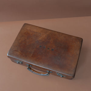 Small Tan Leather Norfolk Hide Attaché