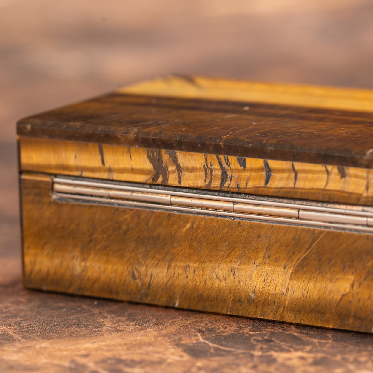 Small Tiger's Eye Stone Box – Bentleys London