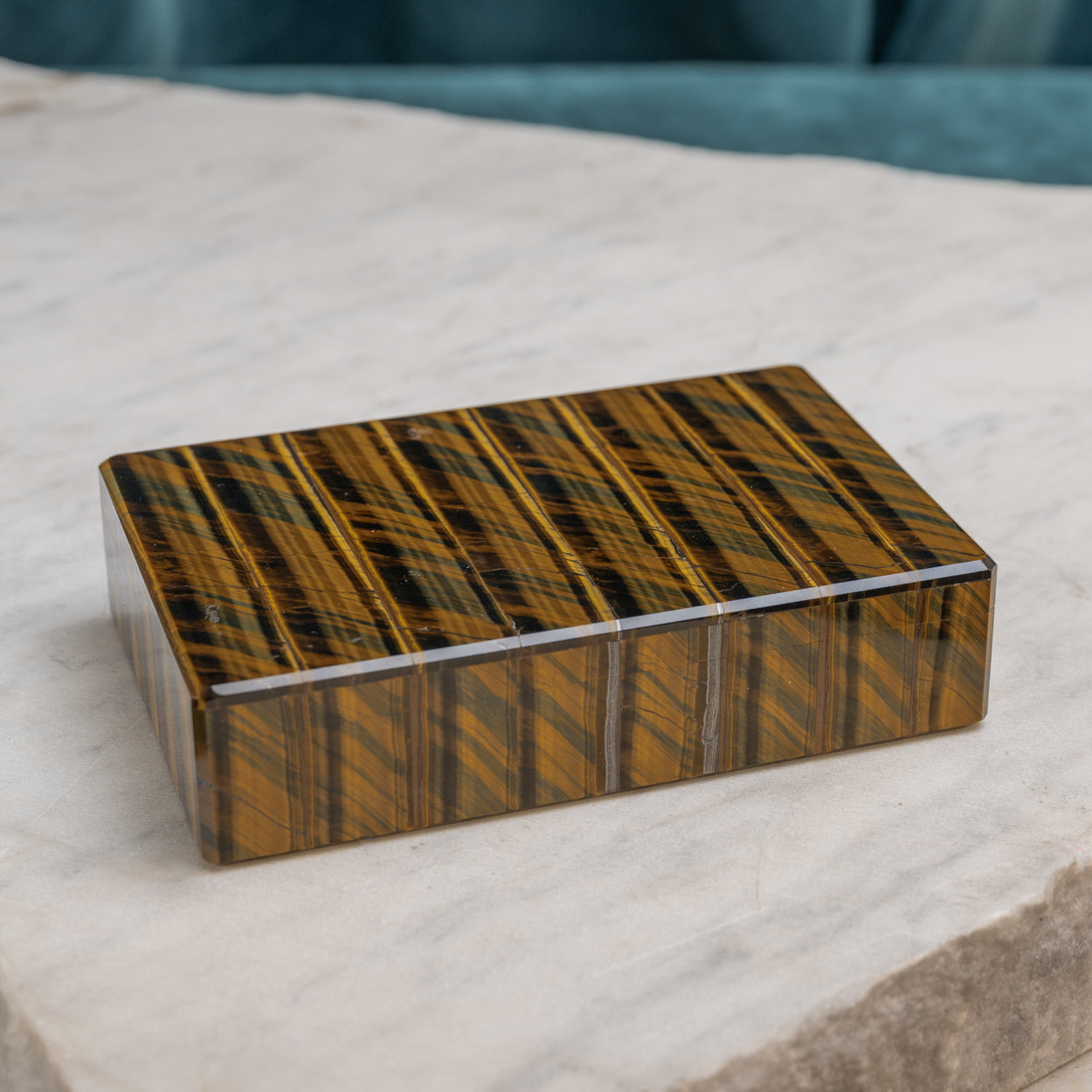 Tiger's Eye Stone Box