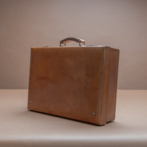 Tan Leather Attaché Case
