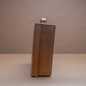 Tan Leather Attaché Case
