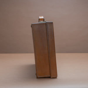 Tan Leather Attaché Case