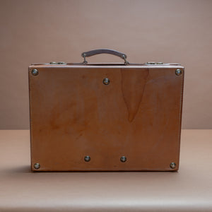 Tan Leather Attaché Case