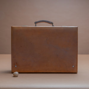 Tan Leather Attaché Case