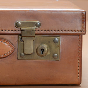 Tan Leather Attaché Case