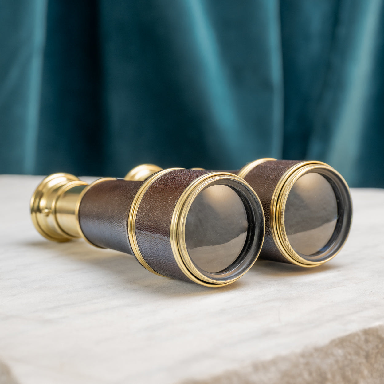 'Theatre, Field, Marine' Hand Held Brass Binoculars