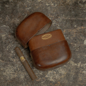 Large Victorian Leather Cigar Case