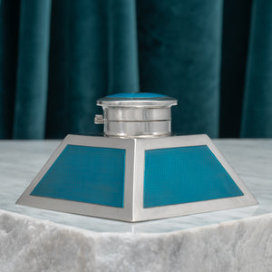 Enamelled Silver Inkwell