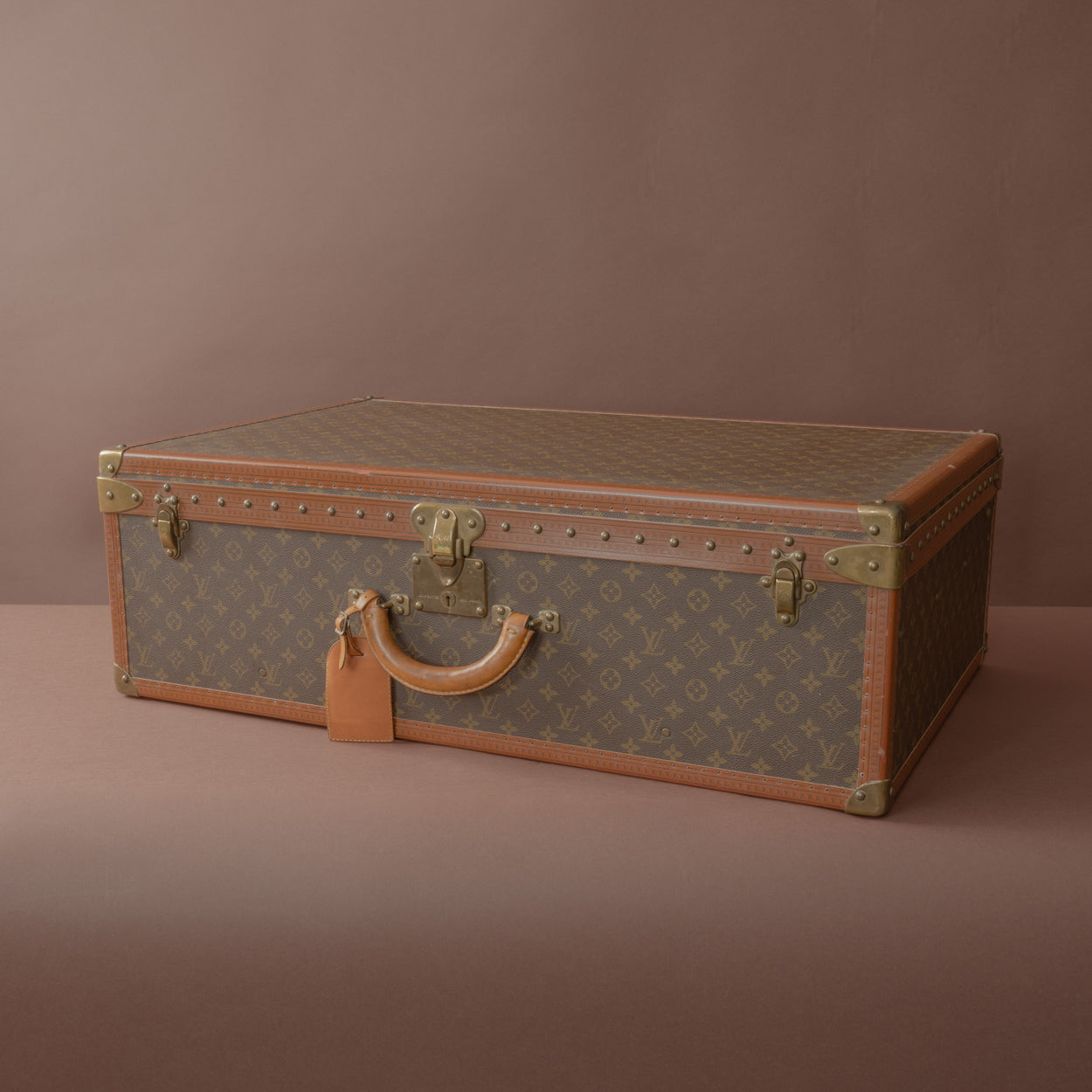 【難アリ】Louis Vuitton ケース ブラウン 箱有 Very Large Louis Vuitton LV Monogram Suitcase – Bentleys London
