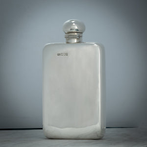 Large Silver Hip Flask