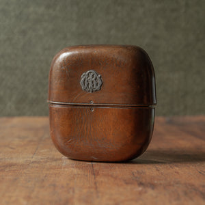 Large Victorian Leather Cigar Case