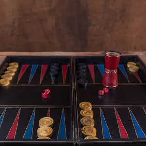 Backgammon, Chess and Checker Board Set