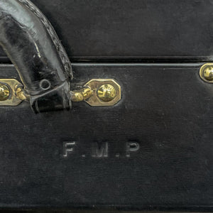Louis Vuitton Black Calf Leather Rectangular Luggage Tag