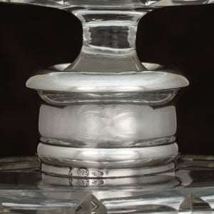 Silver Mounted Cut Glass Spirit Decanter