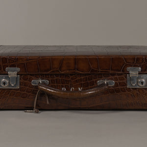 Sold at Auction: Alligator Leather Handbag, Attache Case