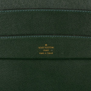 Louis Vuitton Green Leather Attaché Case