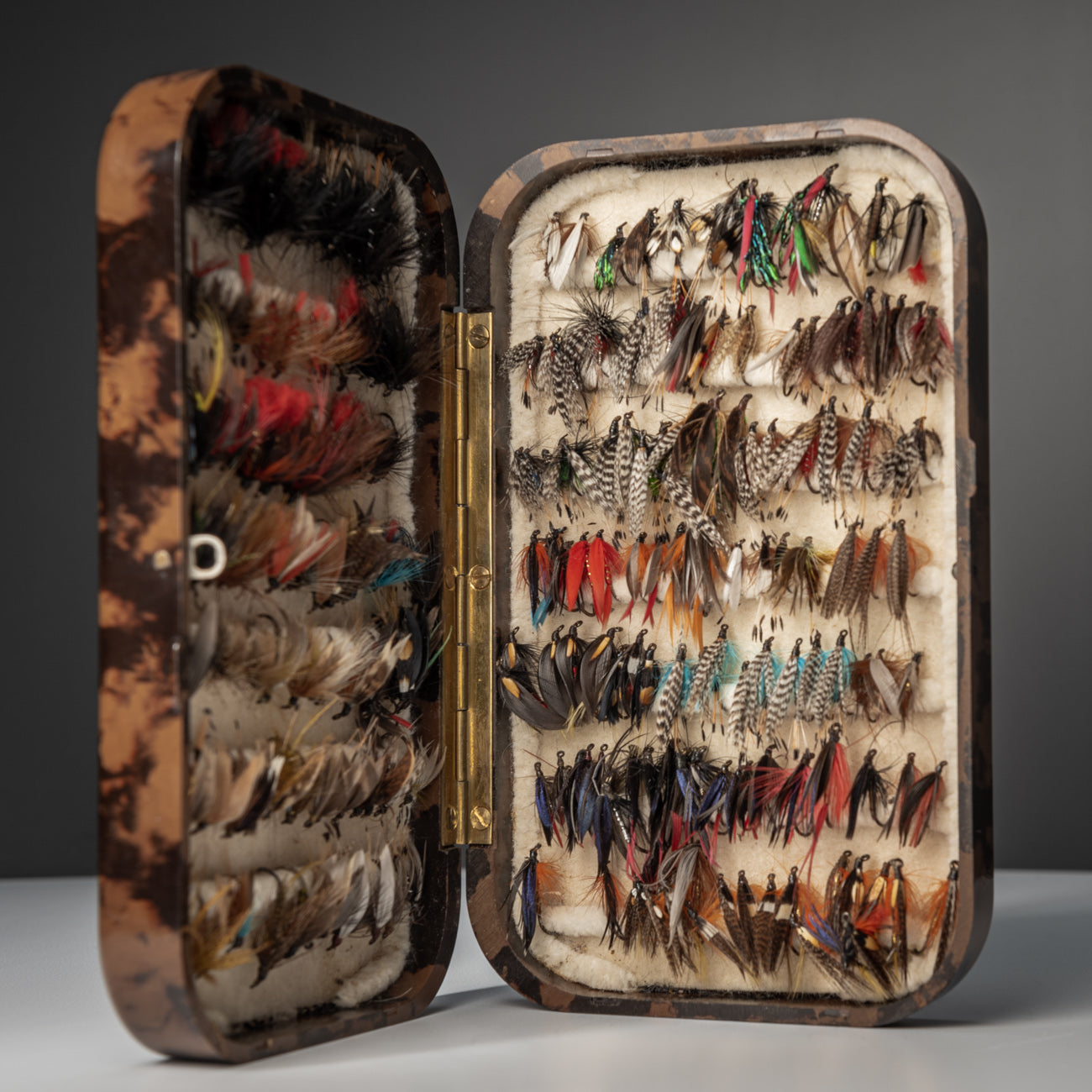 1930s Hardy Brothers Fly Fishing Flies In A Bakelite Case - Sally Antiques
