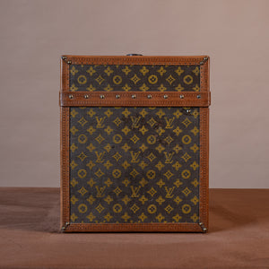 1920 Louis Vuitton monogram square ladies hatbox - Pinth Vintage