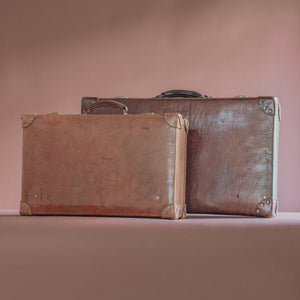 Large Leather Suitcase