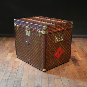 Louis Vuitton Monogram with Leather Trim Hat Cube
