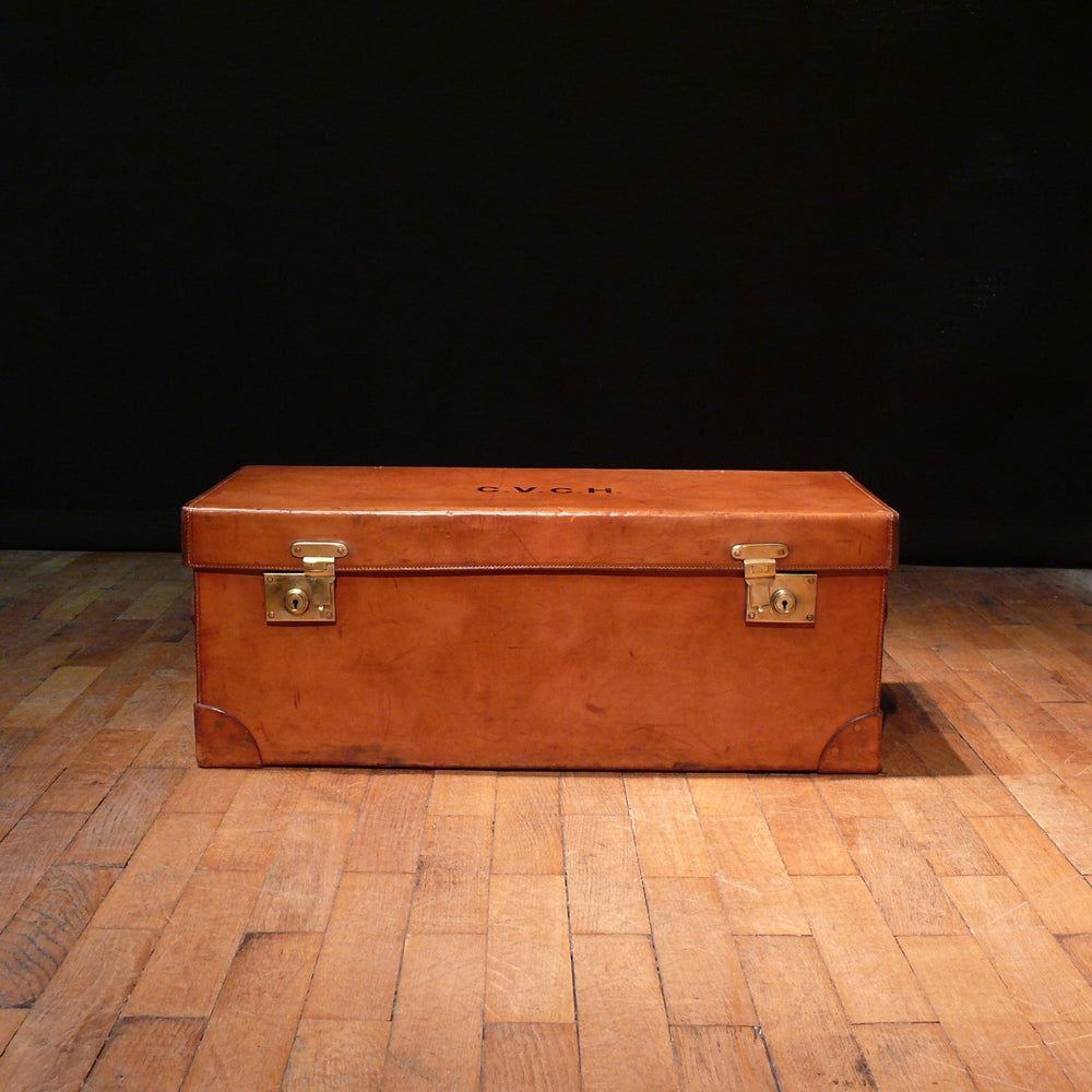 Leather Military Uniform Trunk