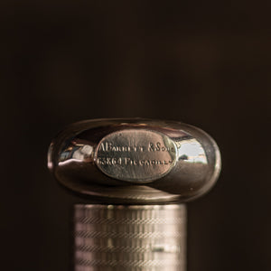 Small Woven Silver Flask