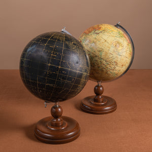 A Pair of Terrestrial and Celestial Globes