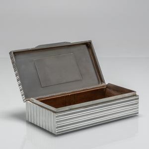 Puiforcat Ridged Silver Cigarette Box