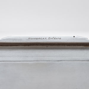 Sold at Auction: Hermès Sterling Silver Table Cigarette Box; Together with  a Puiforcat Silver Plated Table Cigarette Box