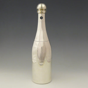 Silver Champagne Bottle Smokers Compendium