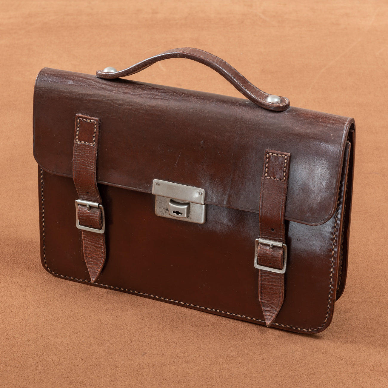 Small Rectangular Briefcases Small Dark Brown Leather Briefcase – Bentleys London
