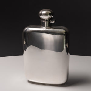 Very Large Silver Spirit Flask