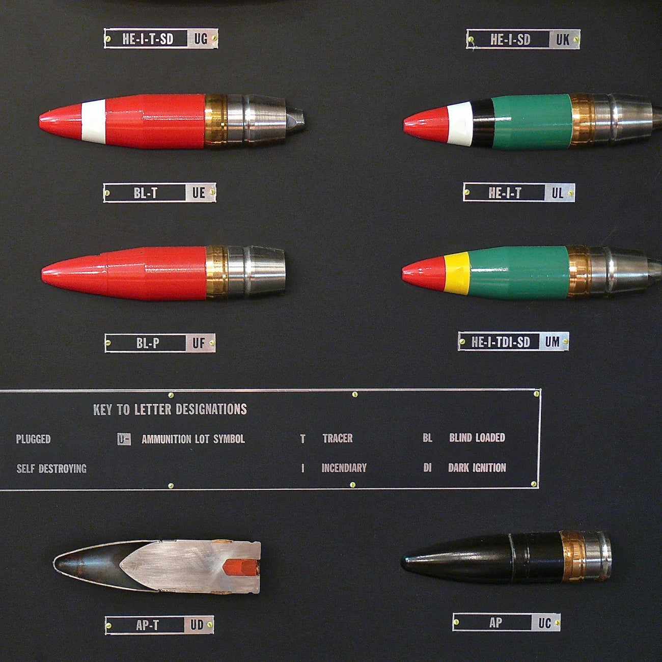 Display Military Rounds World War Two Ammunition Display Board – Bentleys London