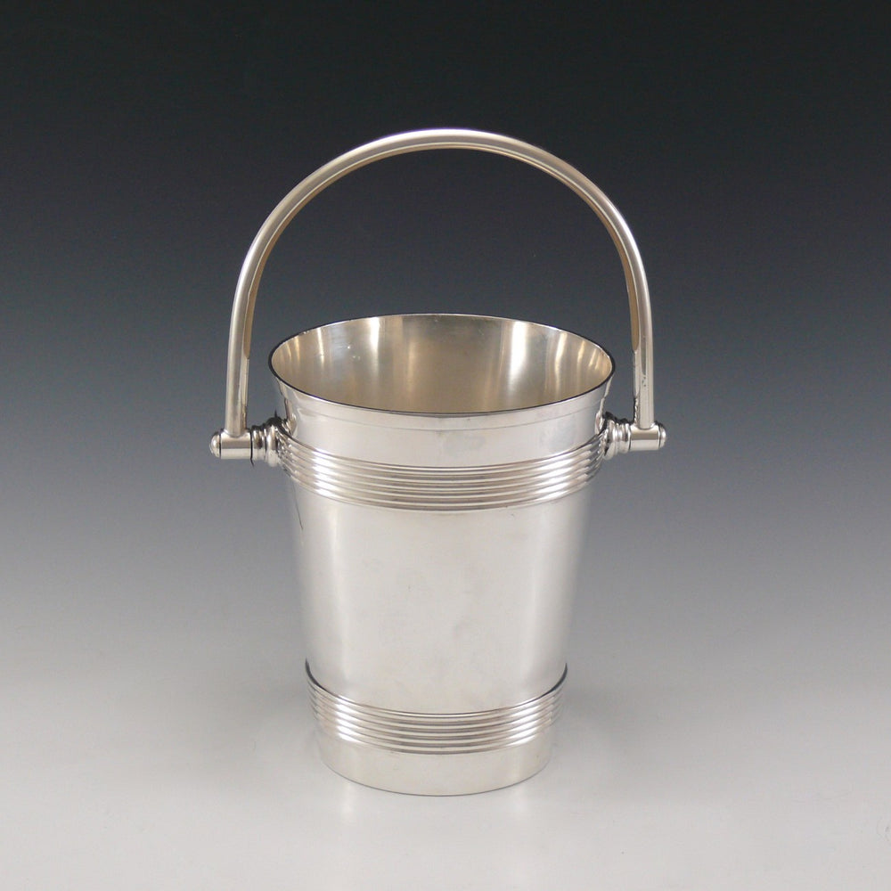 Silver Plated Swing Handle Ice Bucket