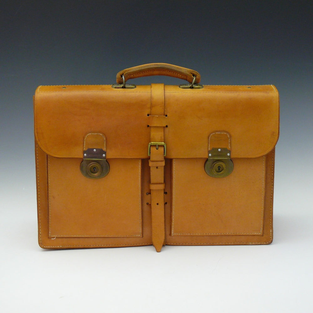 Light Tan Leather Briefcase