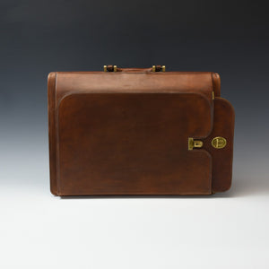 Leather 'A' Frame Briefcase