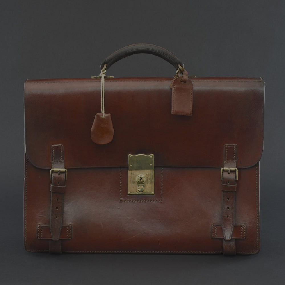 Tanner Krolle Leather 'Flap-over' Briefcase