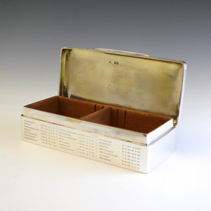 Naval Silver Cigarette Box