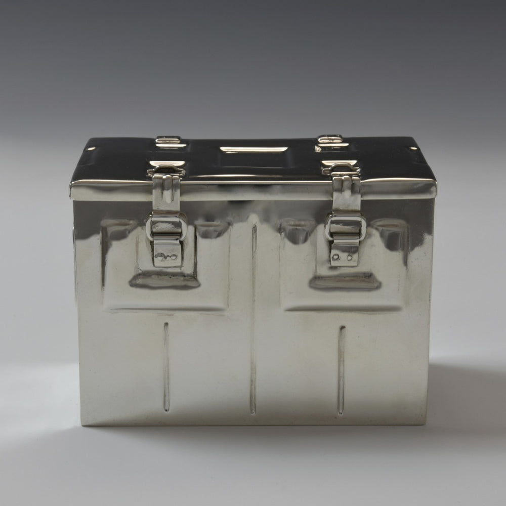Silver Ammunition Case Cigarette Box
