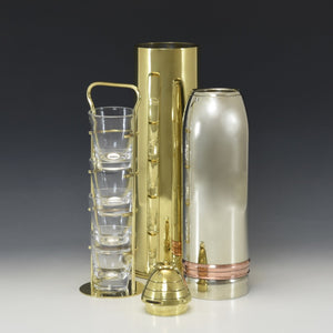 Brass Gun Shell Cocktail Shaker & Server