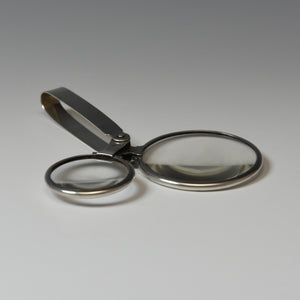 Silver Double Lens Magnifying Glass