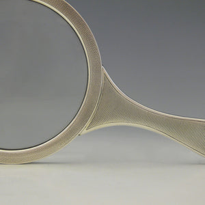 Engine Turned Silver Magnifying Glass