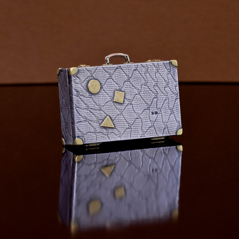 Miniature Silver Suitcase