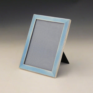 Blue Enamel and Silver Frame