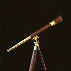 WWI Leather Covered Brass Telescope