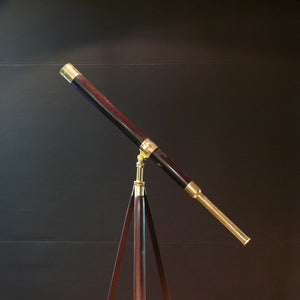 Cary Mahogany and Brass Telescope