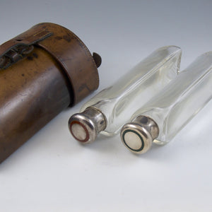 Cased Pair of Flasks