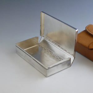 Leather Cased Hunting Sandwich Tin