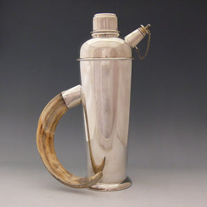 Silver Cocktail Jug with Boars Tusk Handle